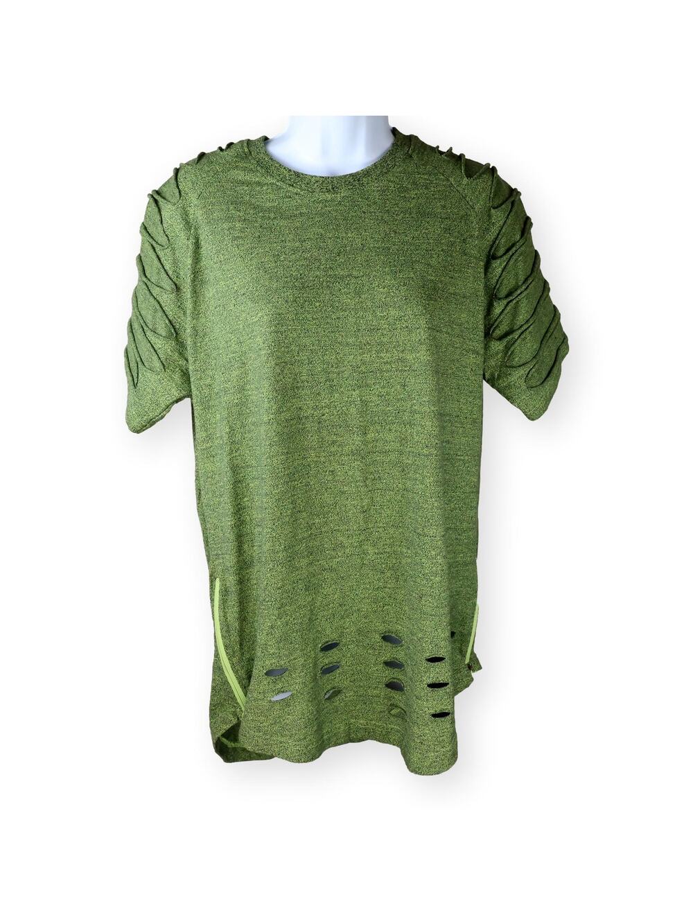 Rebel Minds Green Variegated Mens Tops M